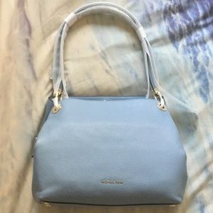 Michael Kors Blue Raven Pebble Leather Tote NWT